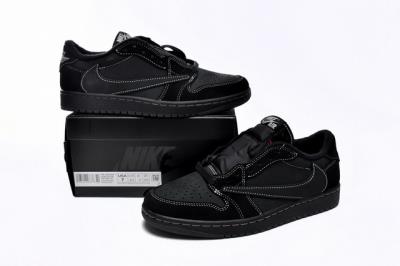 cheap quality Air Jordan 1 Travis Scott x Air Jordan 1 Low OG SP Black Phantom